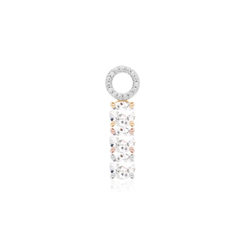 Tennis Single Charm Mixed platings Crystal