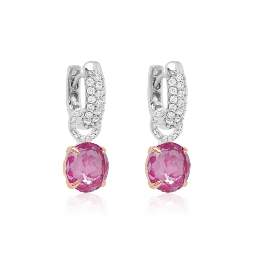 Milky Charm & Sparklin Classic Earring Set  Orchid Ignite