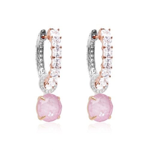Milky Charm & Two Sided Earring Set  Rose Ignite
