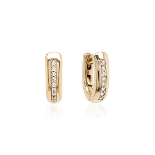 Elegant Modern Classics Base Earrings Yellow gold-plated