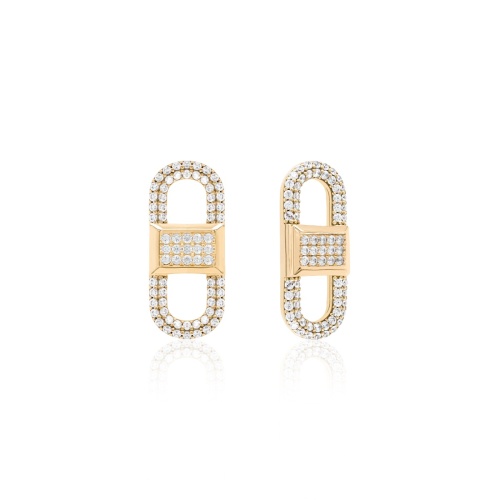 Infinite Spark Fabulous Link Earring charms Yellow Gold plated
