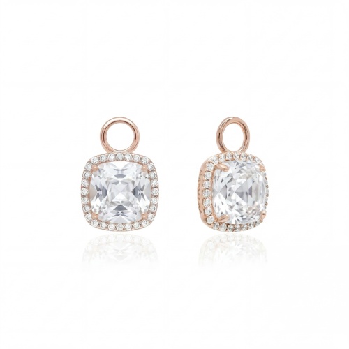 Vintage charms rose gold-plated Crystal