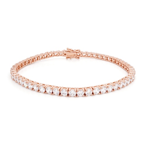 Tennis Bracelet Rose Gold-plated 3mm