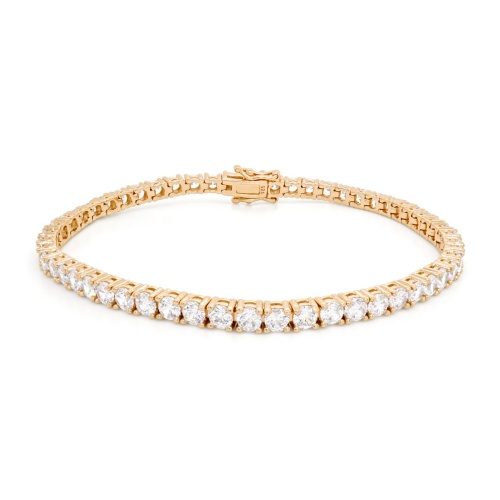 Tennis Bracelet Yellow Gold-plated 3mm