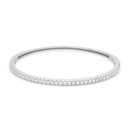 Tennis Bangle Rhodium plated 2mm