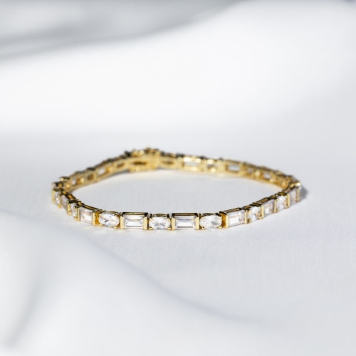 Icy Rainfall bracelet yellow gold plating 17cm