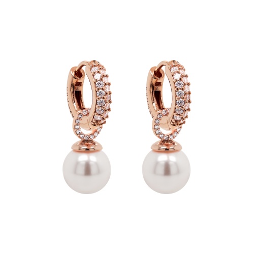 Sparkling Pearl earrings 10mm