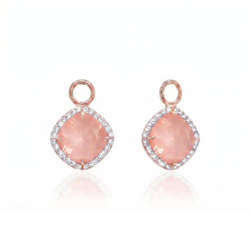 Fancy Stone Charms Rose gold-plated Flamingo Ignite