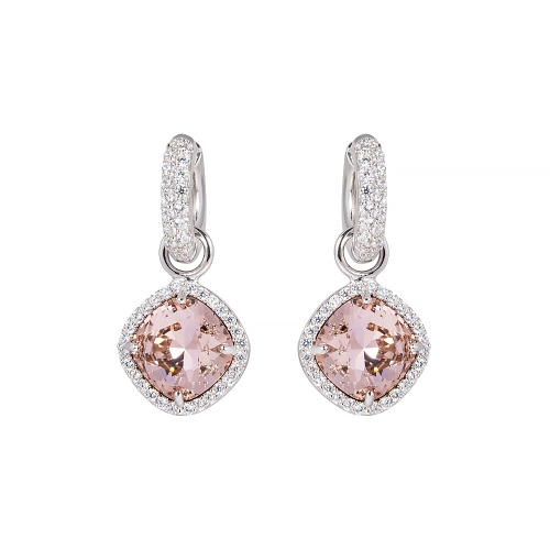 Fancy Stone Charm Earrings