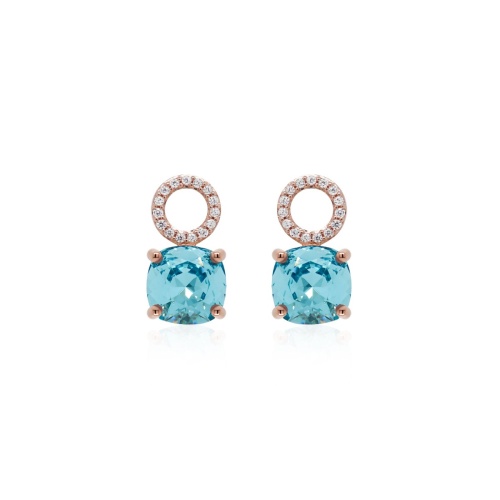 Fancy Stone Charms Lt Turquoise