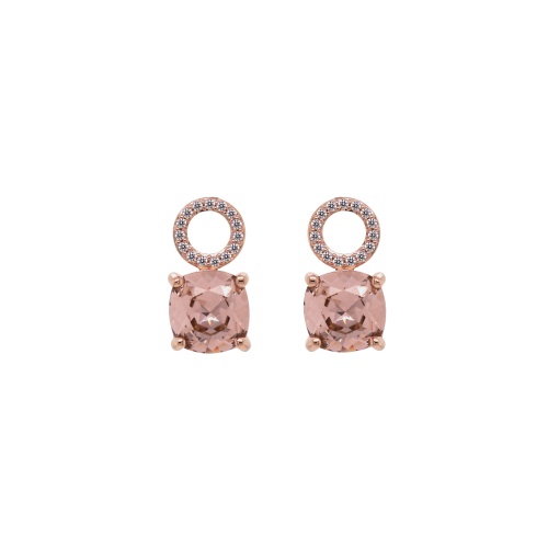 Fancy Stone Charms Vintage Rose