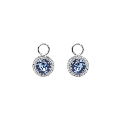 Earring Charms Lt Sapphire