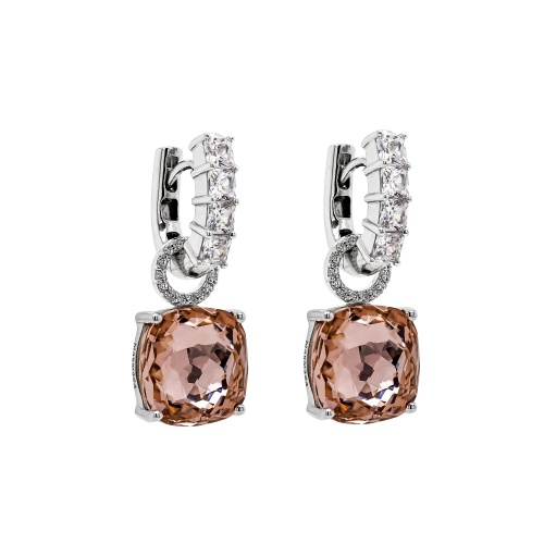 Fantasy charm earrings Vintage Rose