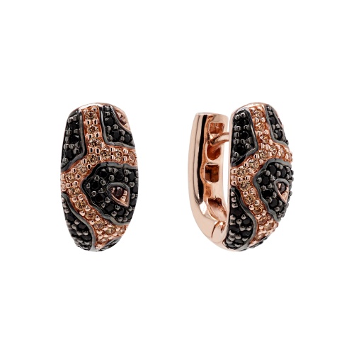 Base Earrings Leopard B gold