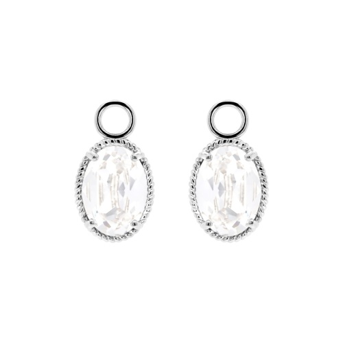 Oval Fancy Stone Charms Crystal