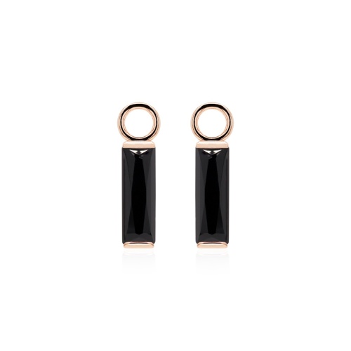 Princess Baguette Earring Charms Jet
