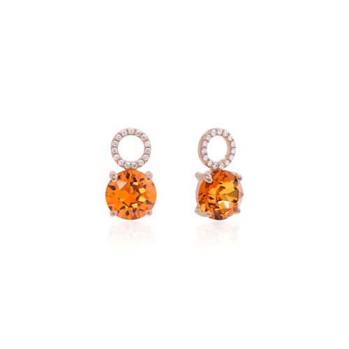 EARRING CHARMS LIGHT AMBER