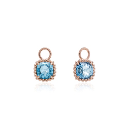 Earring Charms  Aquamarine