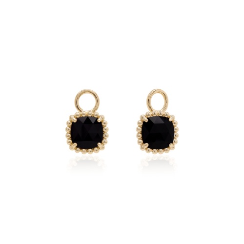 Earring Charms  Jet