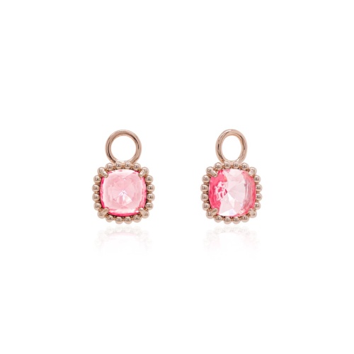 Earring Charms  Light Rose Ignite