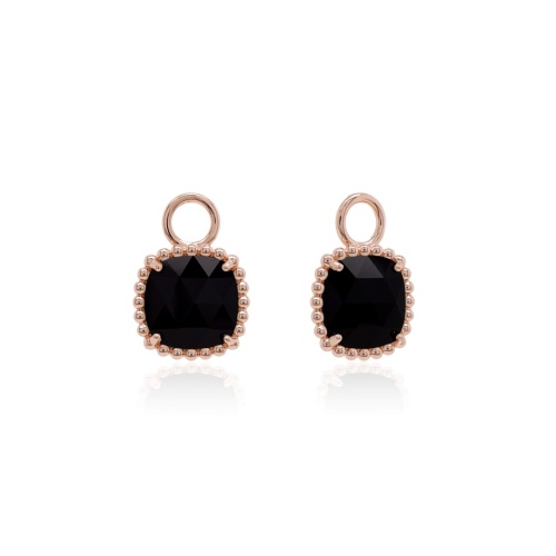 Bubbly Earring charms Jet