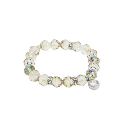 Crystal Bracelet with Silver Pendant