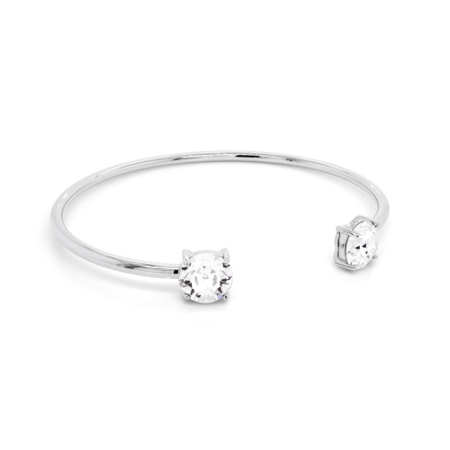 Round Stone Bangle Bracelet Crystal