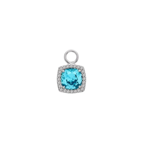 Fancy Stone Light Turquoise Single Charm