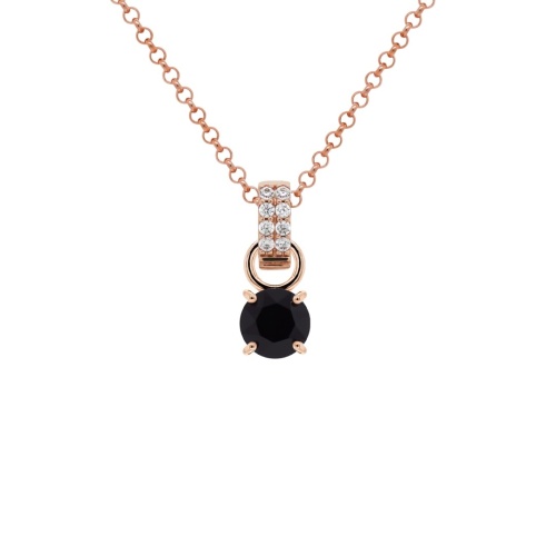 Mini Charm Necklace Set Jet