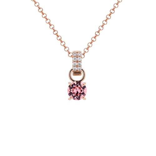 Mini Charm Necklace Set Lt Rose