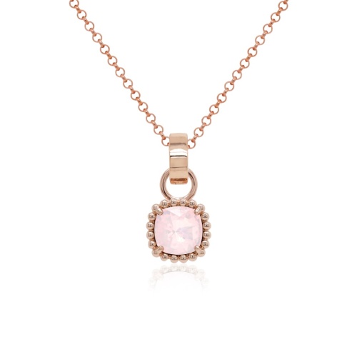 Charm Necklace Set Rose Water Opal