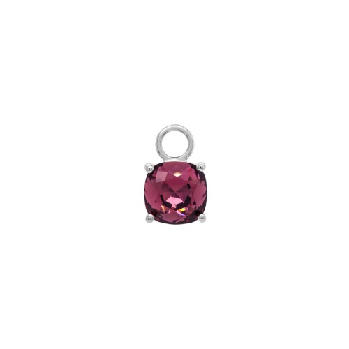 Fancy Stone Amethyst Single Charm
