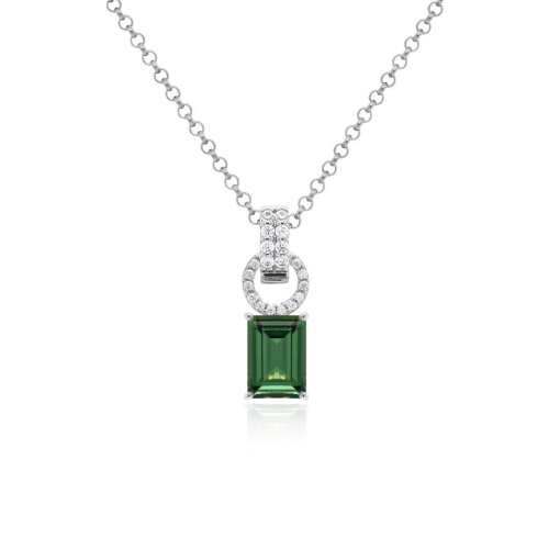 Baguette Charm Necklace Set Erinite