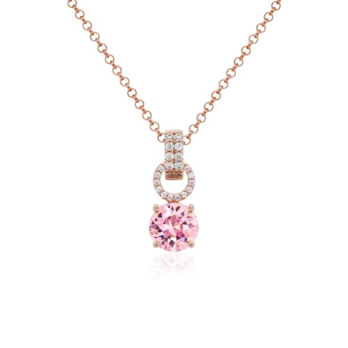 Charm Necklace Light Rose Ignite Rose gold plated