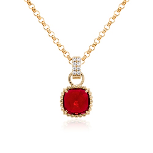 Bubbly Charms Necklace Set Yellow gold-plated Scarlet Ignite