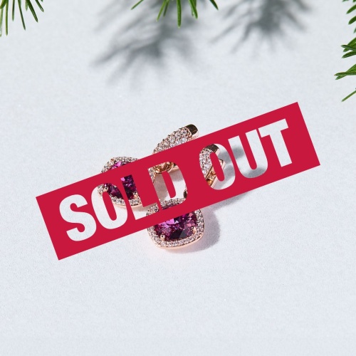 Berry Radiance earrings Rosé gold plated