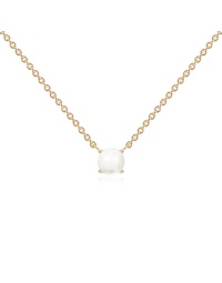 Freshwater Pearl necklace Yellow gold plated 6mm