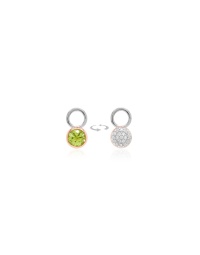 Tiny Charm Paradise Green Rose gold-plated