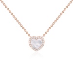 MOP Necklace Rose Gold-plated