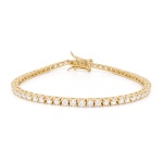 Tennis Bracelet Yellow Gold-plated