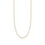 Petite Tennis Necklace Yellow gold-plated