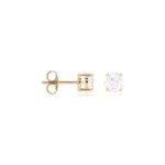 Classic Brilliant Cut Stud Earrings Yellow Gold plated