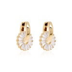 Crown Charm Earring Set  Yellow gold-plated