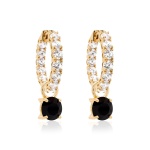Mini Chram Earring Set Yellow gold-plated