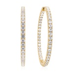 Infinity Hoops XL Yellow Goldplated