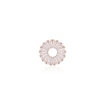 Crown Necklace Charm Rose gold-plated