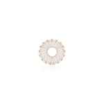 Crown Necklace Charm Yellow gold-plated