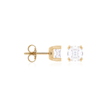 Crown Stud Earrings 6mm Yellow gold-plated