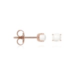 Classic Freshwater Pearl studs 4mm Rose-gold plated