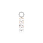 Tennis Single Charm Mixed platings Crystal